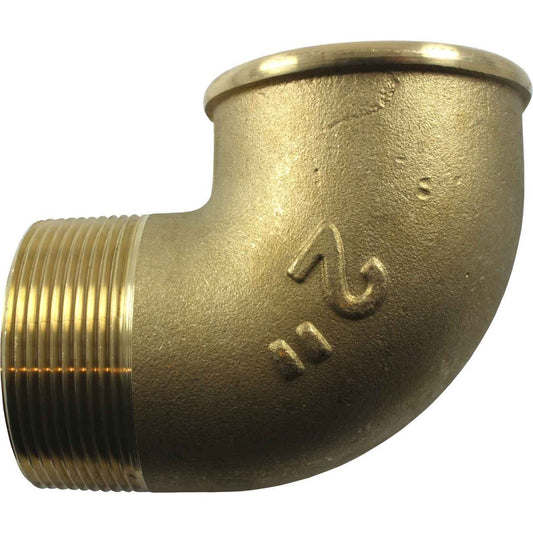 Maestrini Brass Compact 90 Degree Elbow (2" BSPT Male/BSP Female) 407048