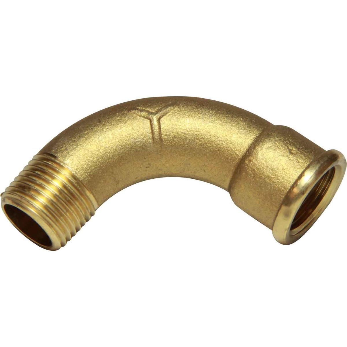 Maestrini Brass Swept 90 Degree Elbow (1/2" BSPT Male/BSP Female) 407063