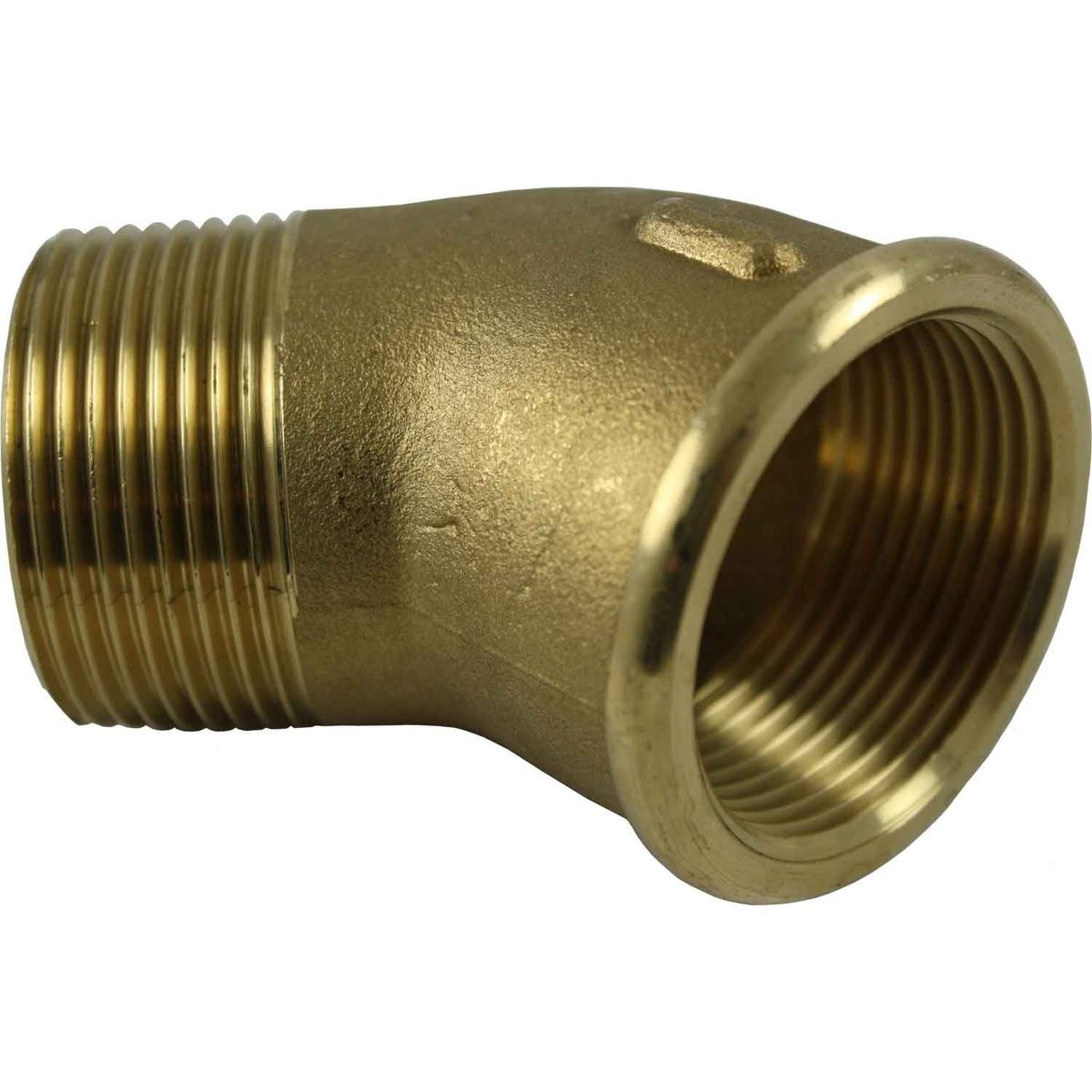 Maestrini Brass Compact 45 Degree Elbow (1-1/4" BSPT Male/BSP Female) 407096