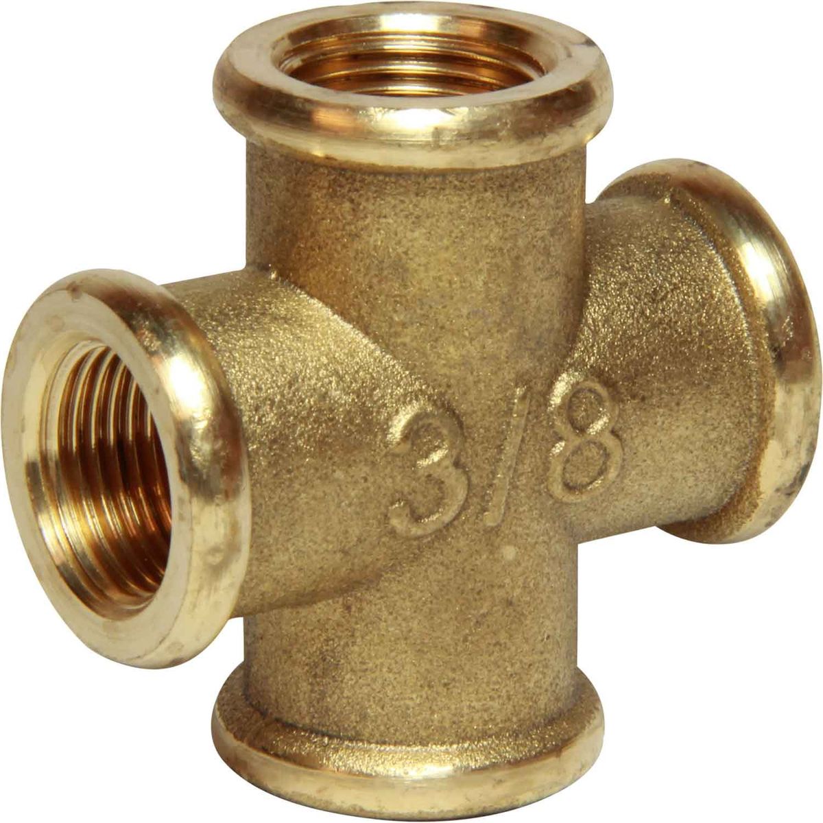Maestrini Brass Equal Cross Fitting (Female Ports / 3/8" BSP) 407122