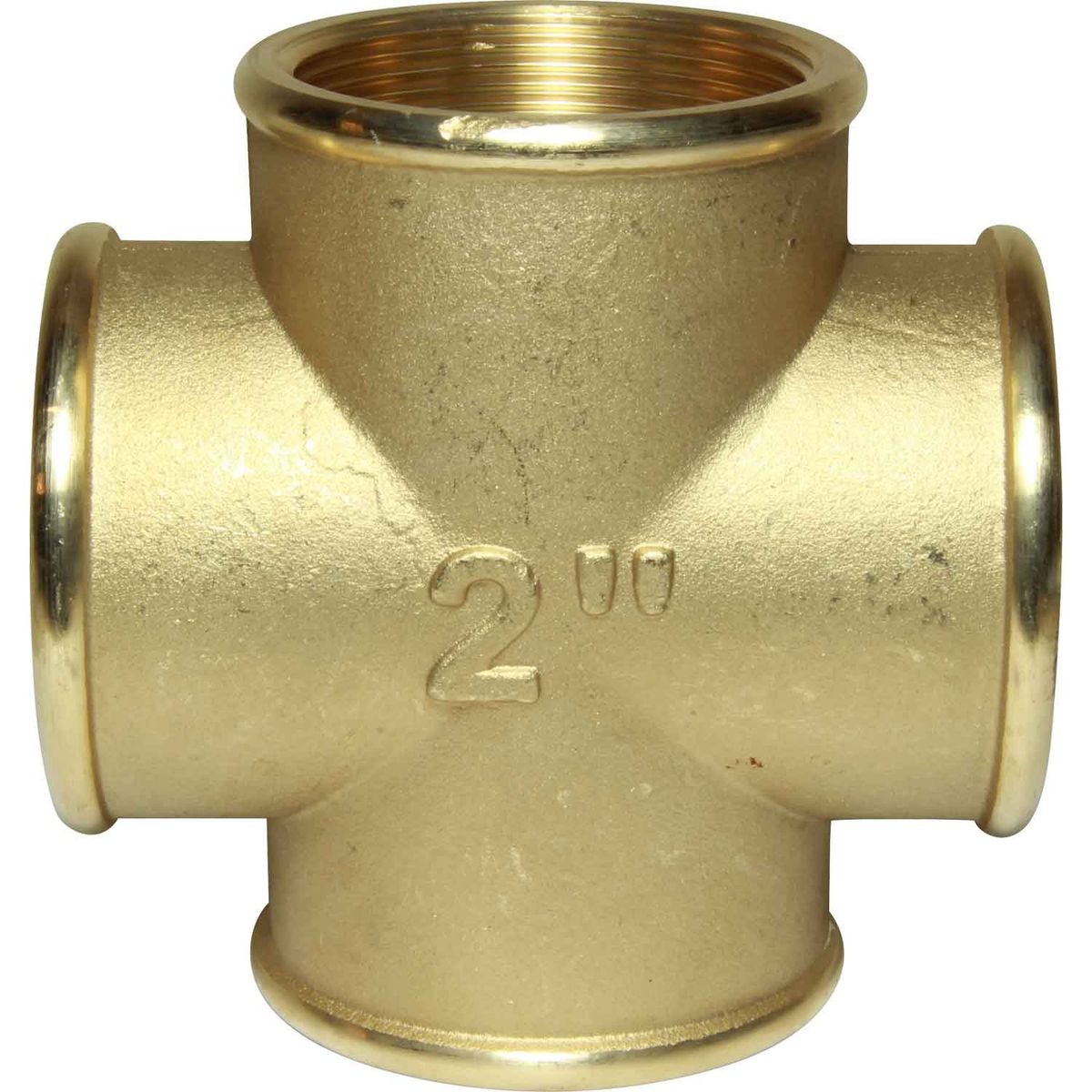Maestrini Brass Equal Cross Fitting (Female Ports / 2" BSP) 407128