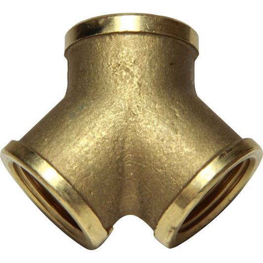 Maestrini Brass Equal Y Fitting (Female Ports / 1/2" BSP) 407143