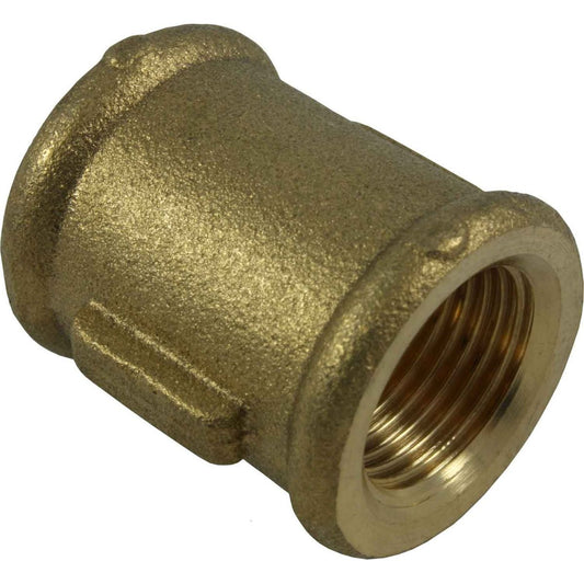 Maestrini Brass Equal Socket (Female Ports / 3/8" BSP) 407202