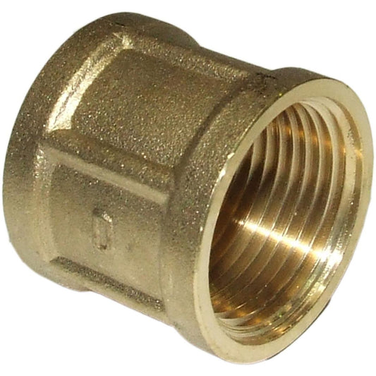 Maestrini Brass Equal Socket (Female Ports / 1" BSP) 407205