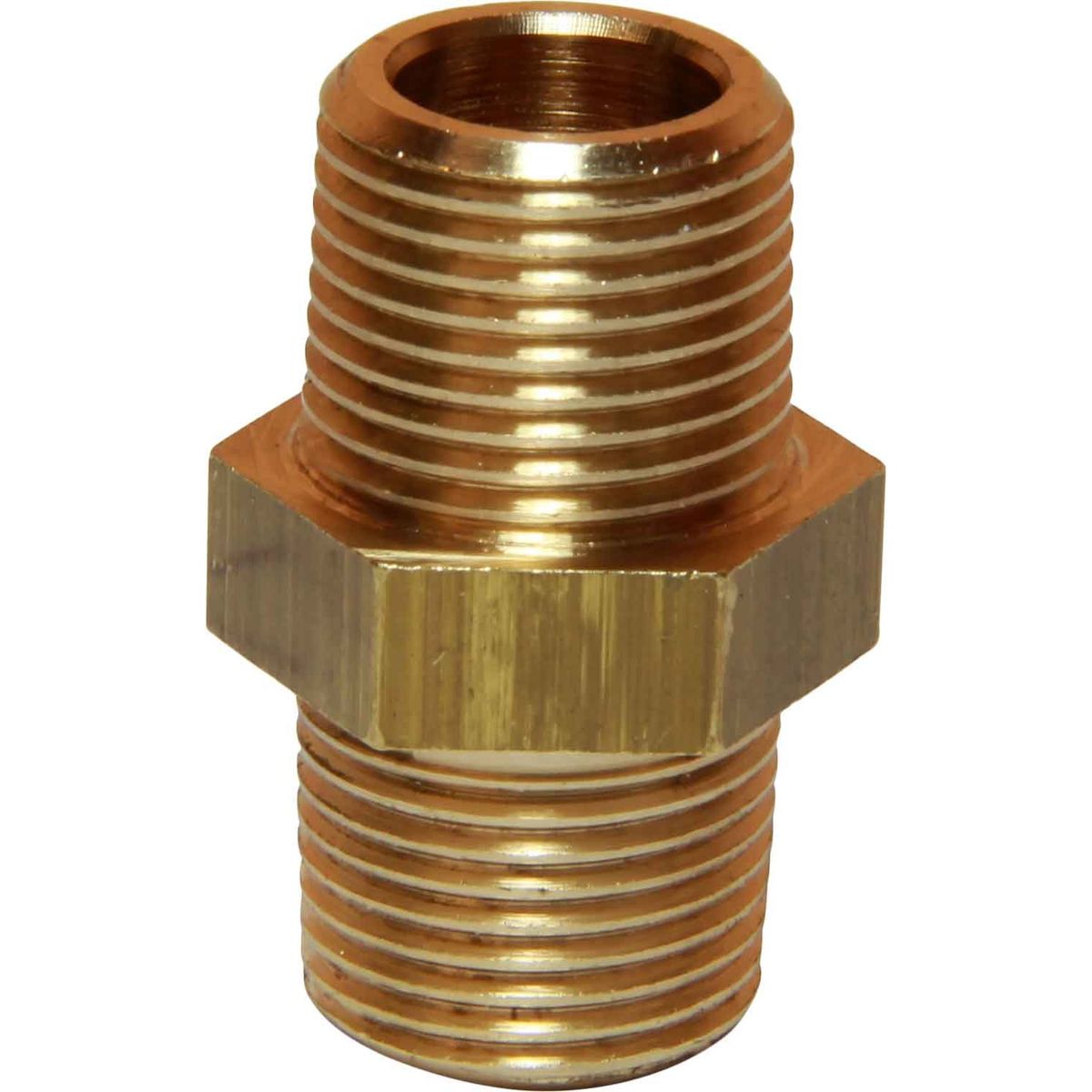 Maestrini Brass Equal Nipple (Male Thread / 3/8" BSPT) 407602