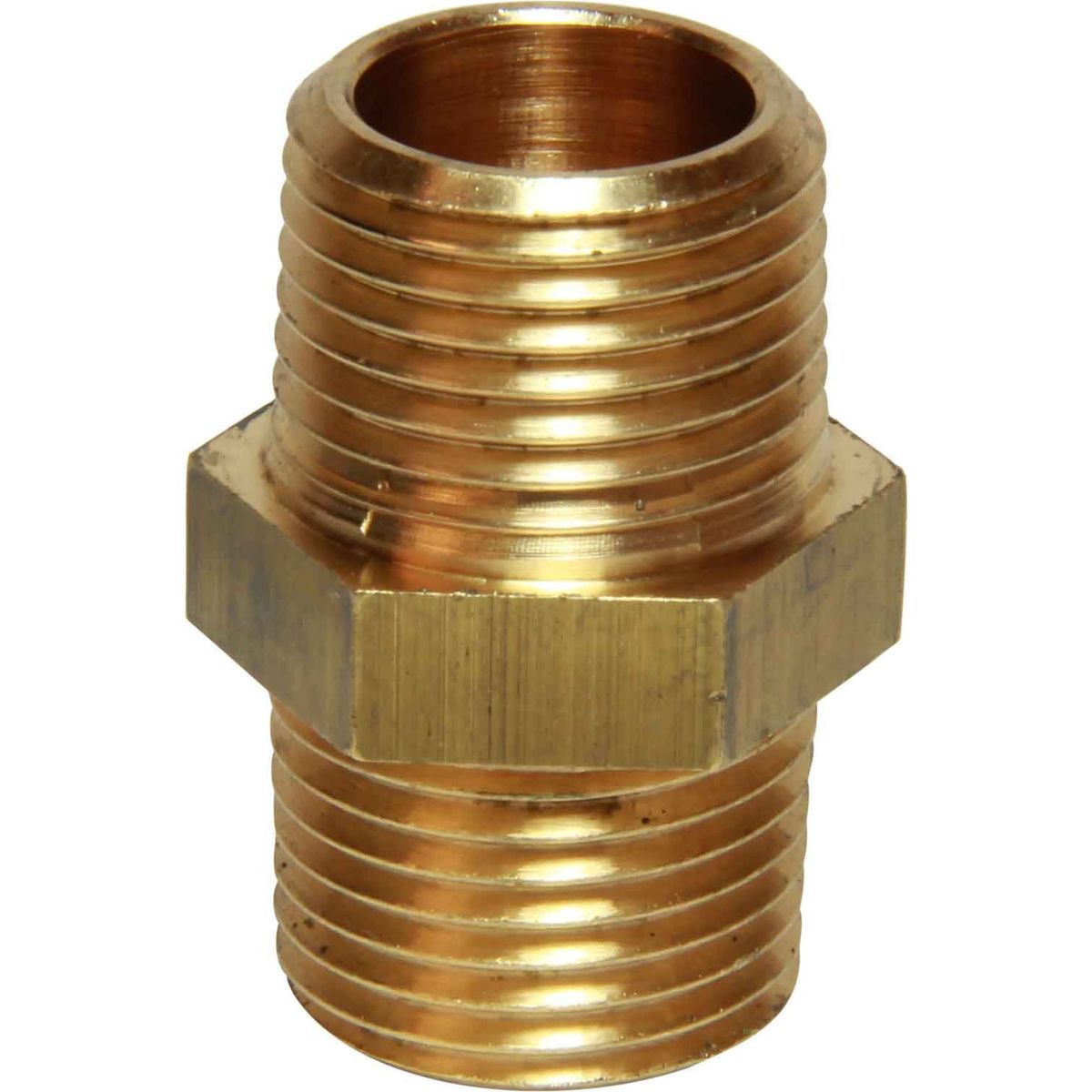 Maestrini Brass Equal Nipple (Male Thread / 1/2" BSPT) 407603
