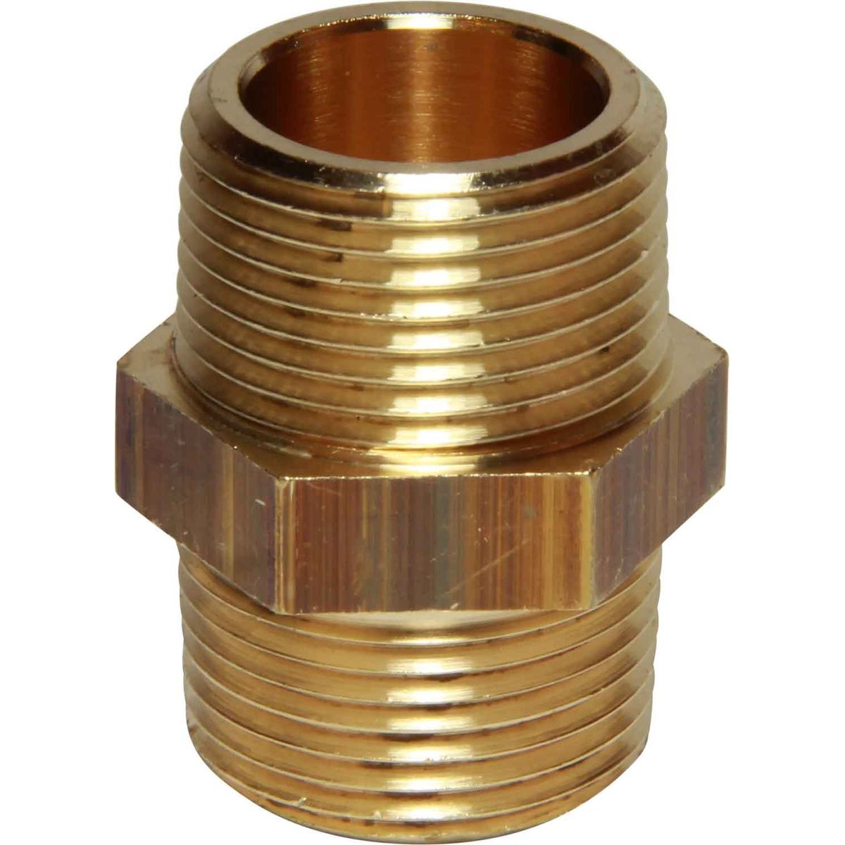 Maestrini Brass Equal Nipple (Male Thread / 3/4" BSPT) 407604