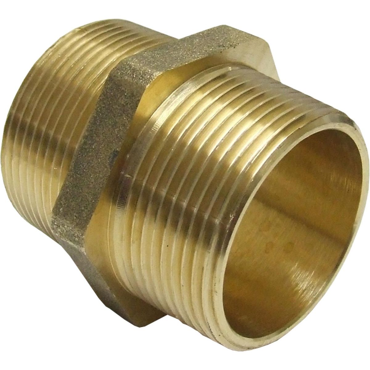 Maestrini Brass Equal Nipple (Male Thread / 1-1/2" BSPT) 407607