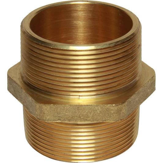 Maestrini Brass Equal Nipple (Thread Ports / 2" BSPT) 407608