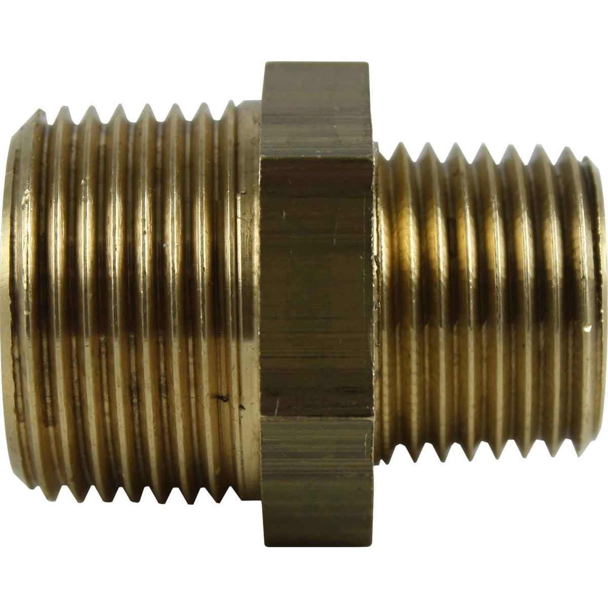 Maestrini Brass Reducing Nipple (3/4" BSPT Male to 1/2" BSPT Male) 407623