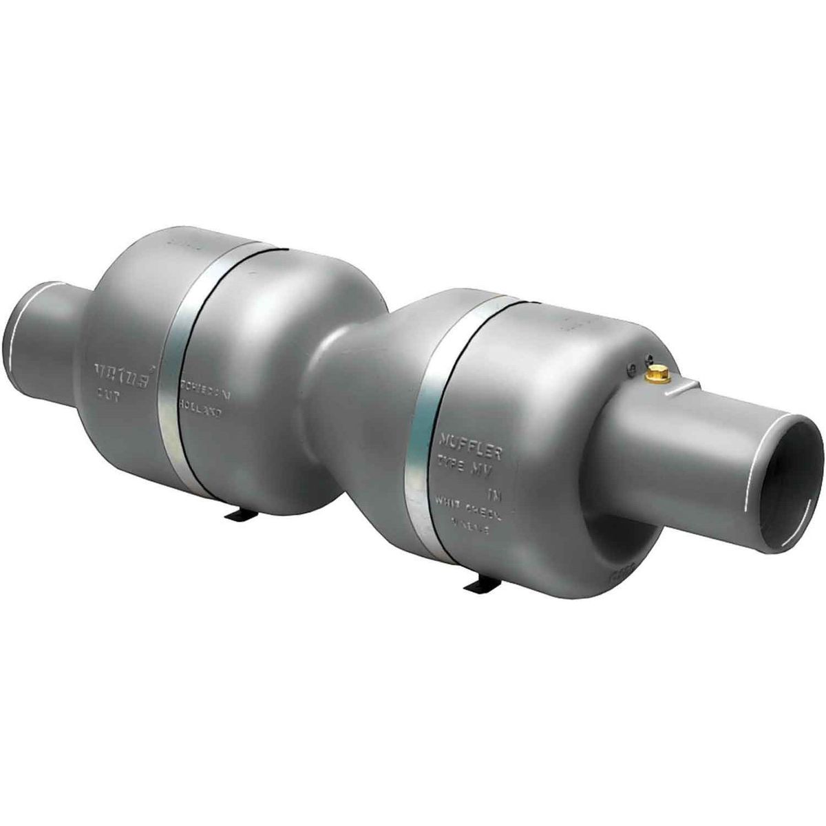 Vetus MV125 Plastic Exhaust Muffler with Check Valve (127mm Diameter) 410207