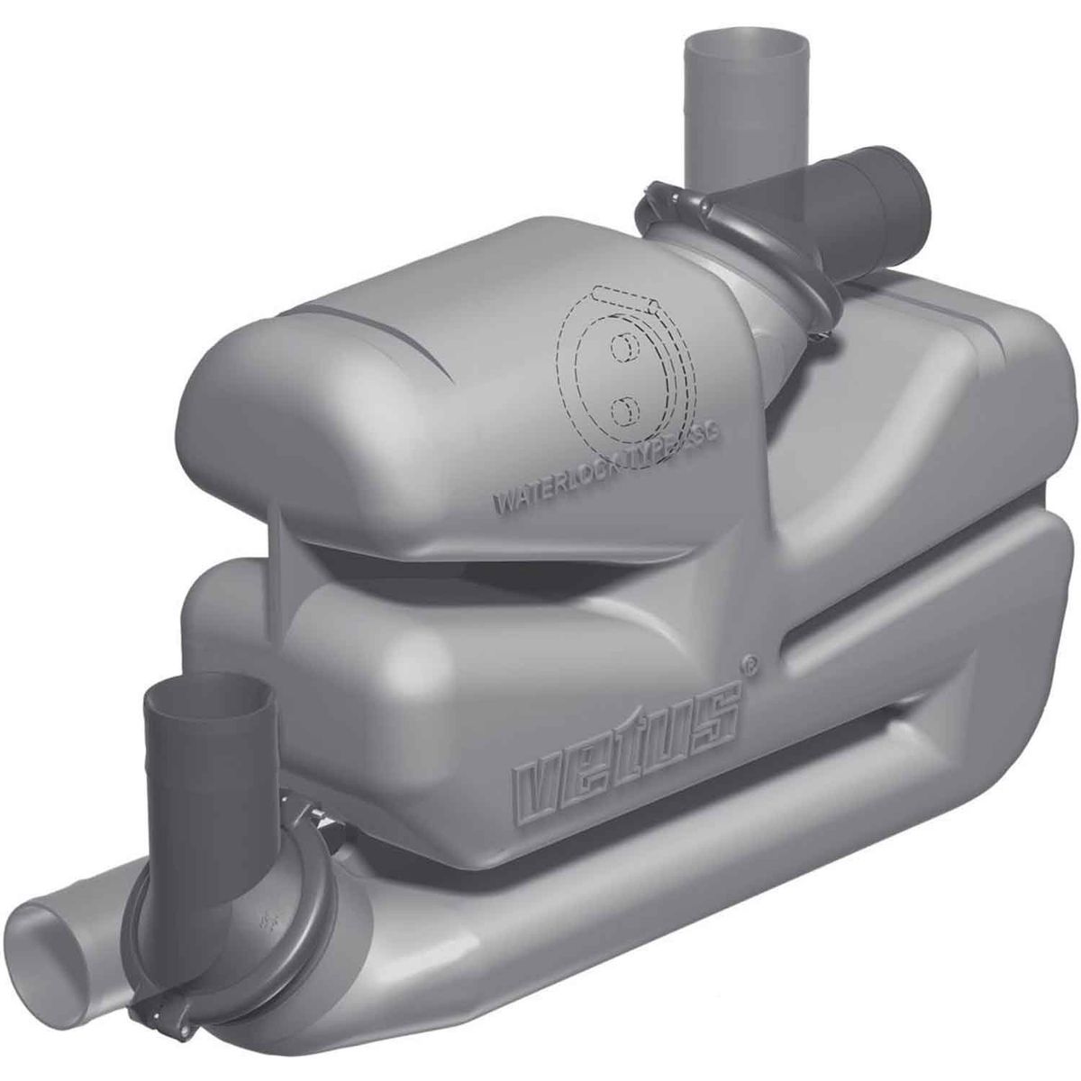 Vetus LSG60 Plastic Boat Waterlock (60mm / 17 Litres) 410340