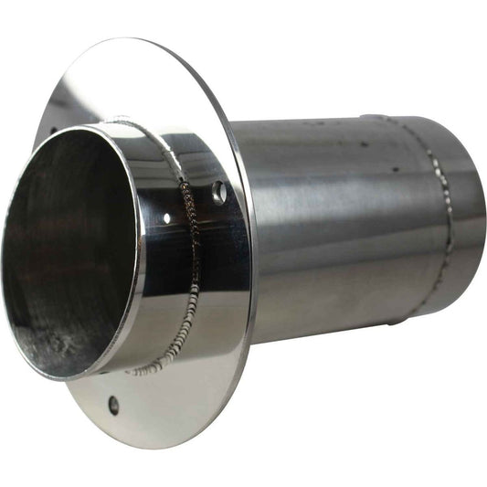 Seaflow Stainless Steel Exhaust Outlet (76mm ID Hose / Straight) 411656
