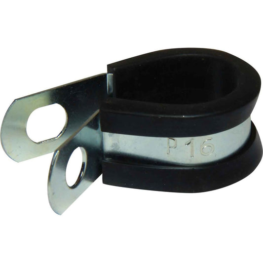 AG Zinc Rubber Lined P Clips (16mm / Pack of 10) 413716
