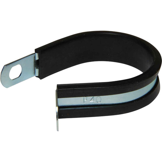AG Zinc Rubber Lined P Clips (40mm / Sold Singularly) 413740