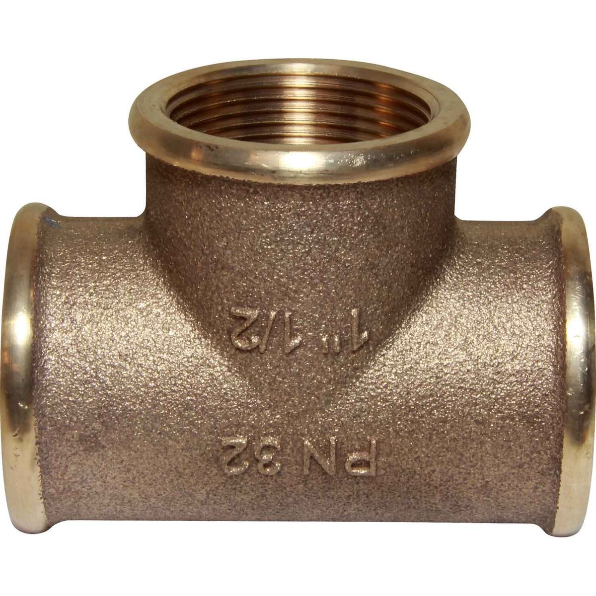 Maestrini Bronze Equal Tee Fitting (Female Ports / 1-1/2" BSP) 415107
