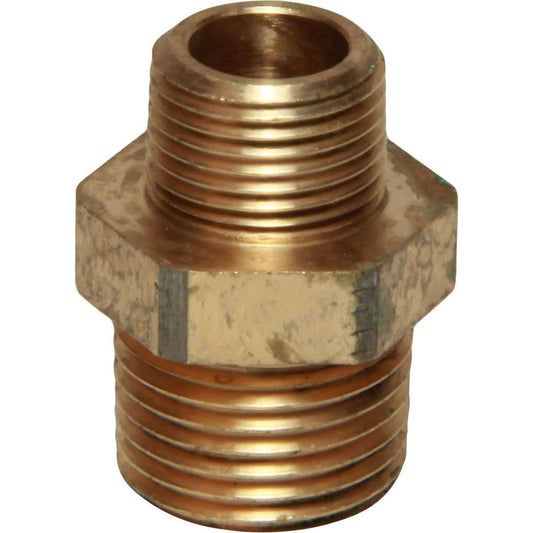 Maestrini Bronze Reducing Nipple (1/2" BSPT Male to 3/8" BSPT Male) 415622