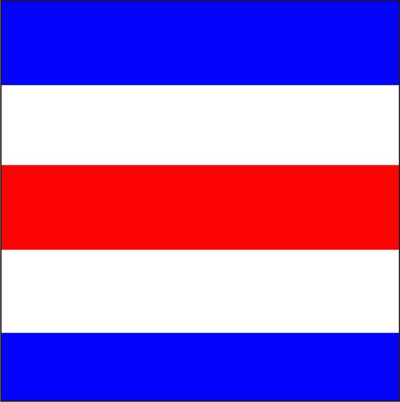 "C" Marine Code Flag Letter - 30x45xcm