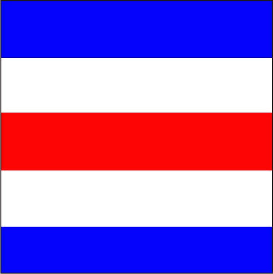 "C" Marine Code Flag Letter - 30x45xcm