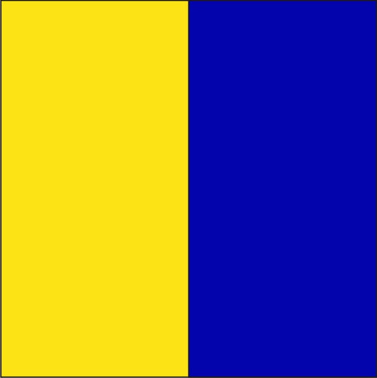 "K" Marine Code Flag Letter - 30x45xcm