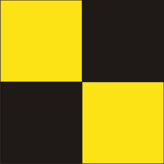 "L" Marine Code Flag Letter - 30x45xcm