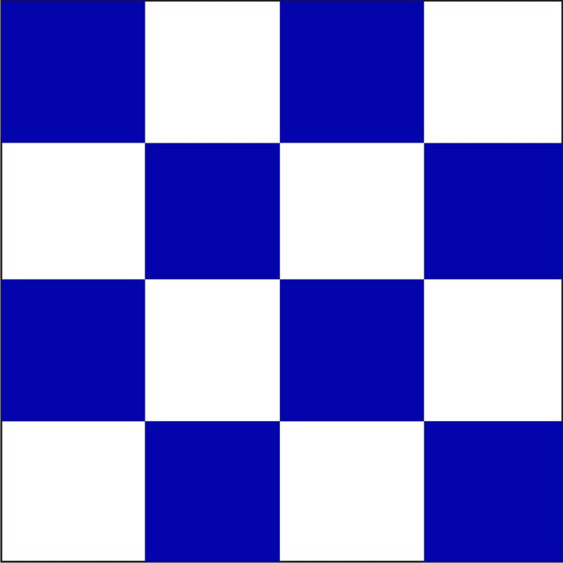 "N" Marine Code Flag Letter - 30x45xcm