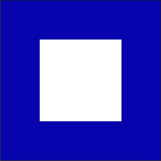 "P" Marine Code Flag Letter - 30x45xcm