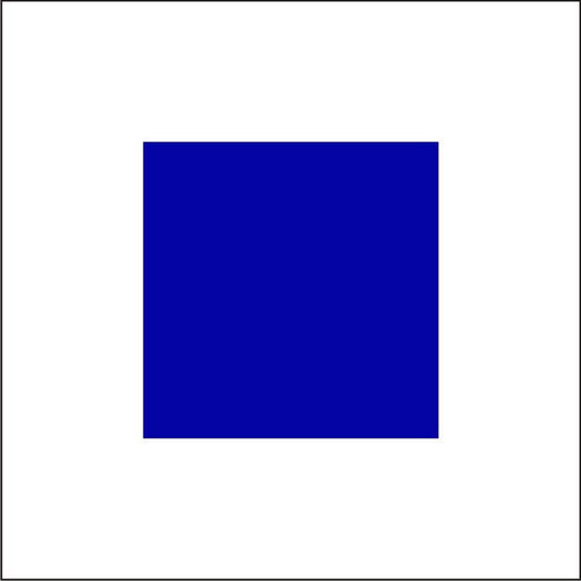 "S" Marine Code Flag Letter - 30x45xcm