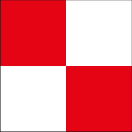 "U" Marine Code Flag Letter - 30x45xcm