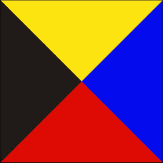 "Z" Marine Code Flag Letter - 30x45xcm