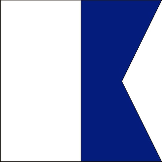 "A" Marine Code Flag Letter Large - Diver Down - 40x60cm