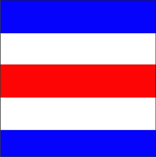"C" Marine Code Flag Letter - 30x45xcm