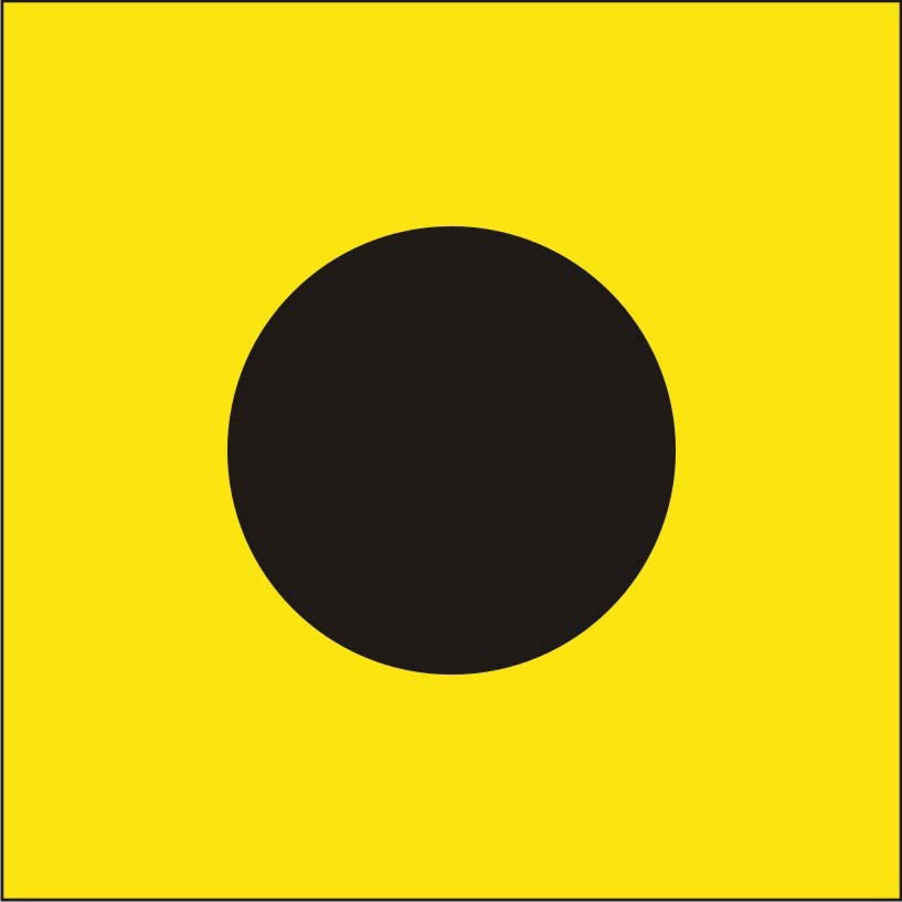 "I" Marine Code Flag Letter - 30x45xcm