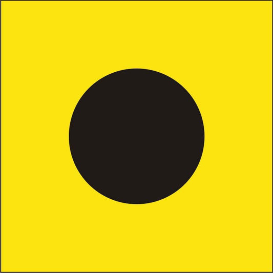 "I" Marine Code Flag Letter - 30x45xcm