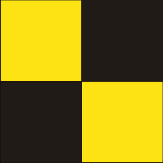 "L" Marine Code Flag Letter - 30x45xcm