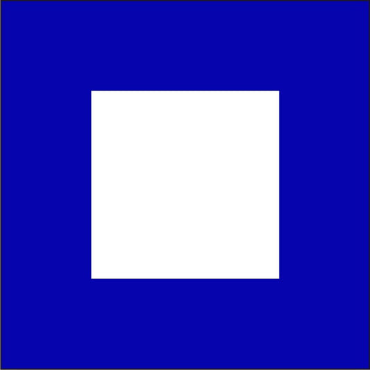 "P" Marine Code Flag Letter - 30x45xcm