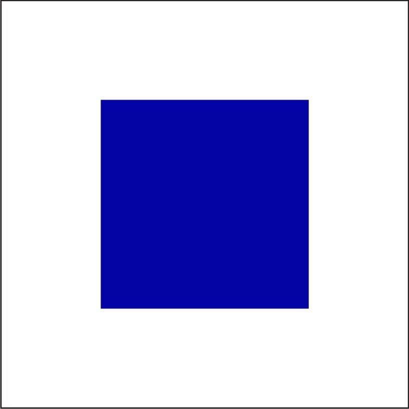 "S" Marine Code Flag Letter - 30x45xcm