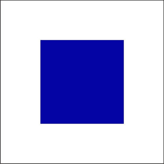 "S" Marine Code Flag Letter - 30x45xcm