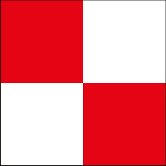 "U" Marine Code Flag Letter - 30x45xcm