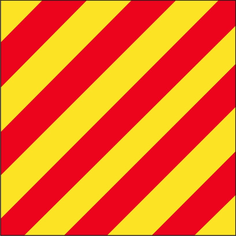 "Y" Marine Code Flag Letter - 30x45xcm