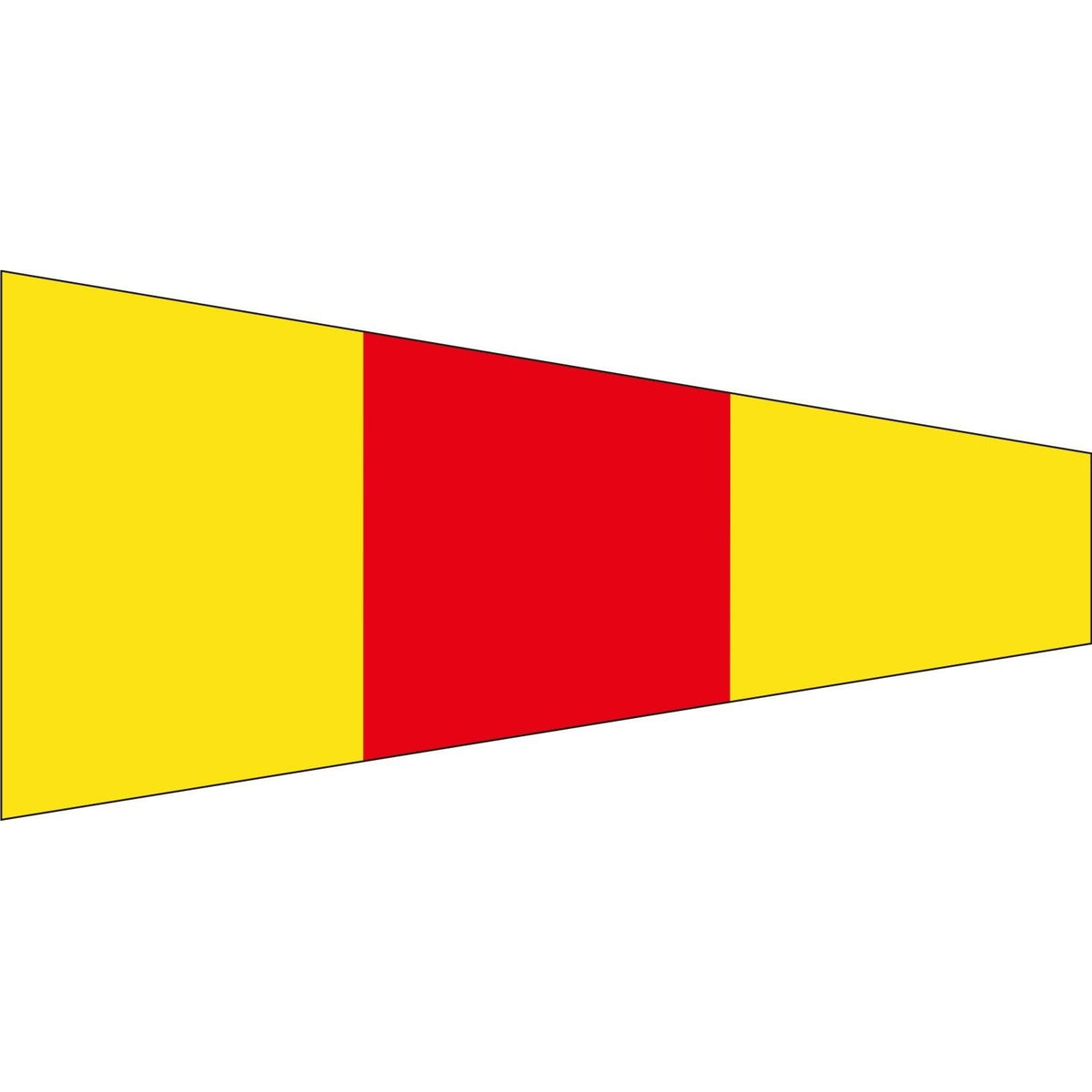 Numeral Pennant No. 0 (1/2 yard, 26x58cm)