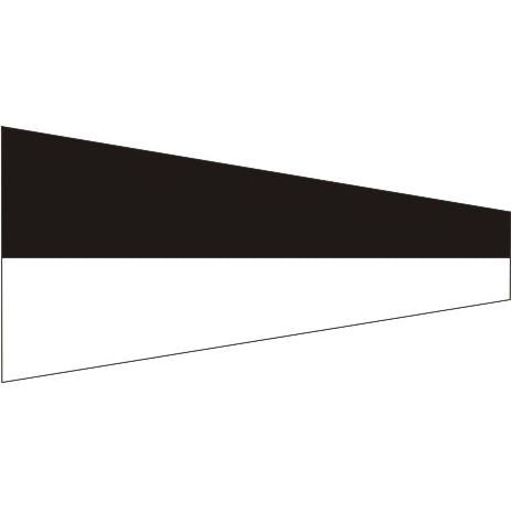 Numeral Pennant No. 6 (1/2 yard, 26x58cm)