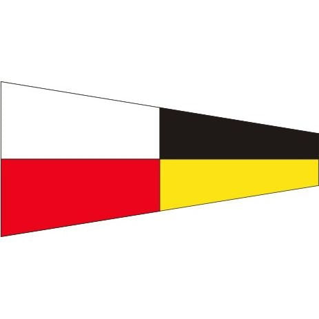 Numeral Pennant No. 9 (1/2 yard, 26x58cm)