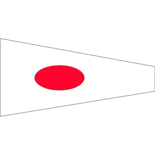 Numeral Pennant No. 1 (1/2 yard, 26x58cm)