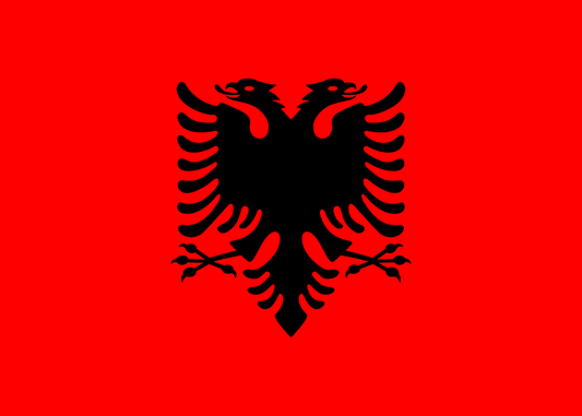 Albania Courtesy Flag 30 x 45cm