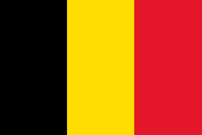 Belgium Courtesy Flag 30 x 45cm