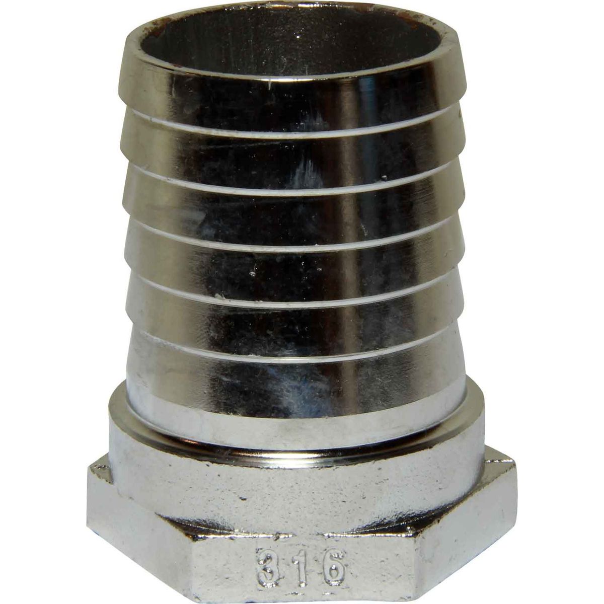 Osculati Stainless Steel 316 Hose Tail (1-1/4" BSP Female to 40mm) 422267