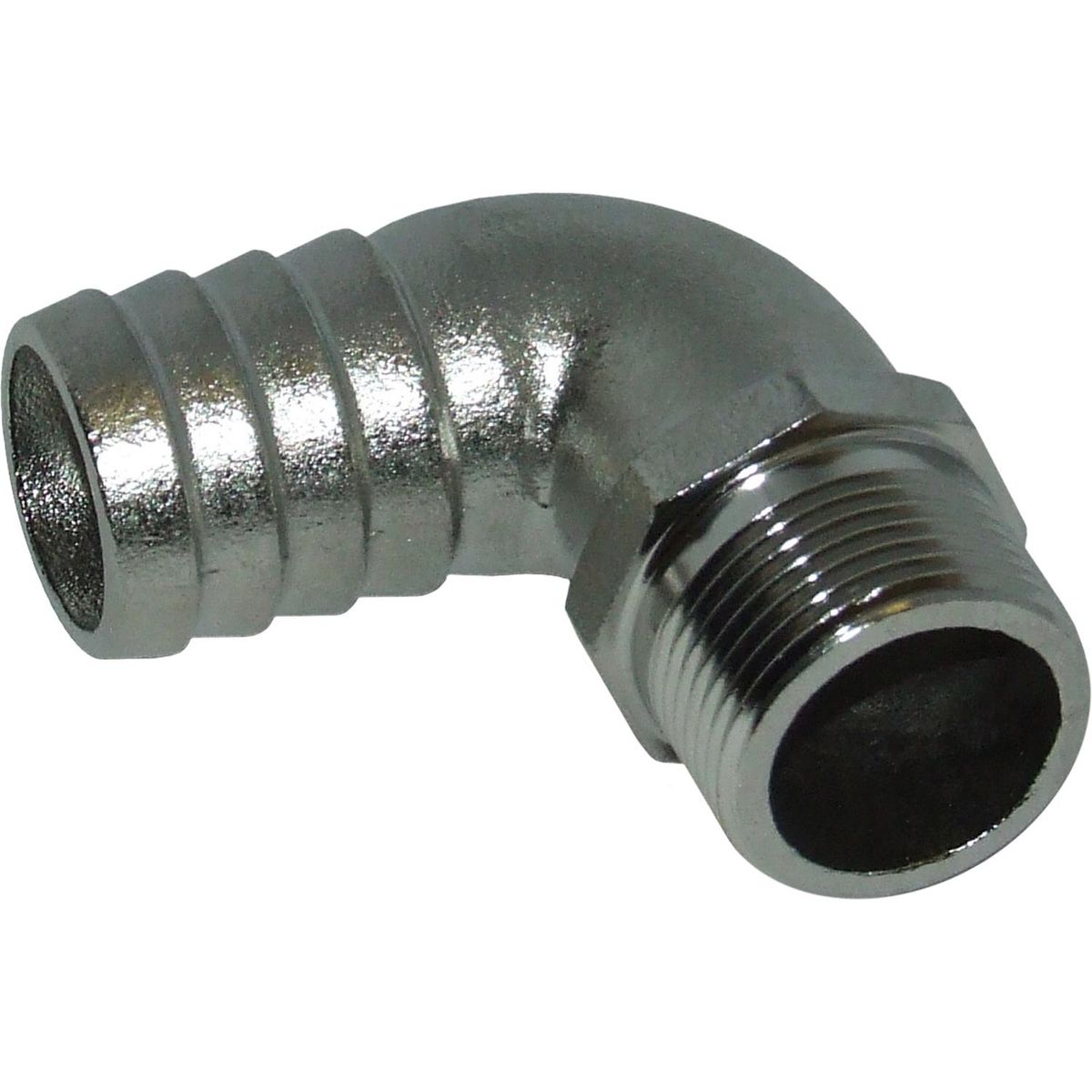 Osculati Stainless Steel 316 Hose Tail 90 Deg (3/4" BSP - 25mm Hose) 422347