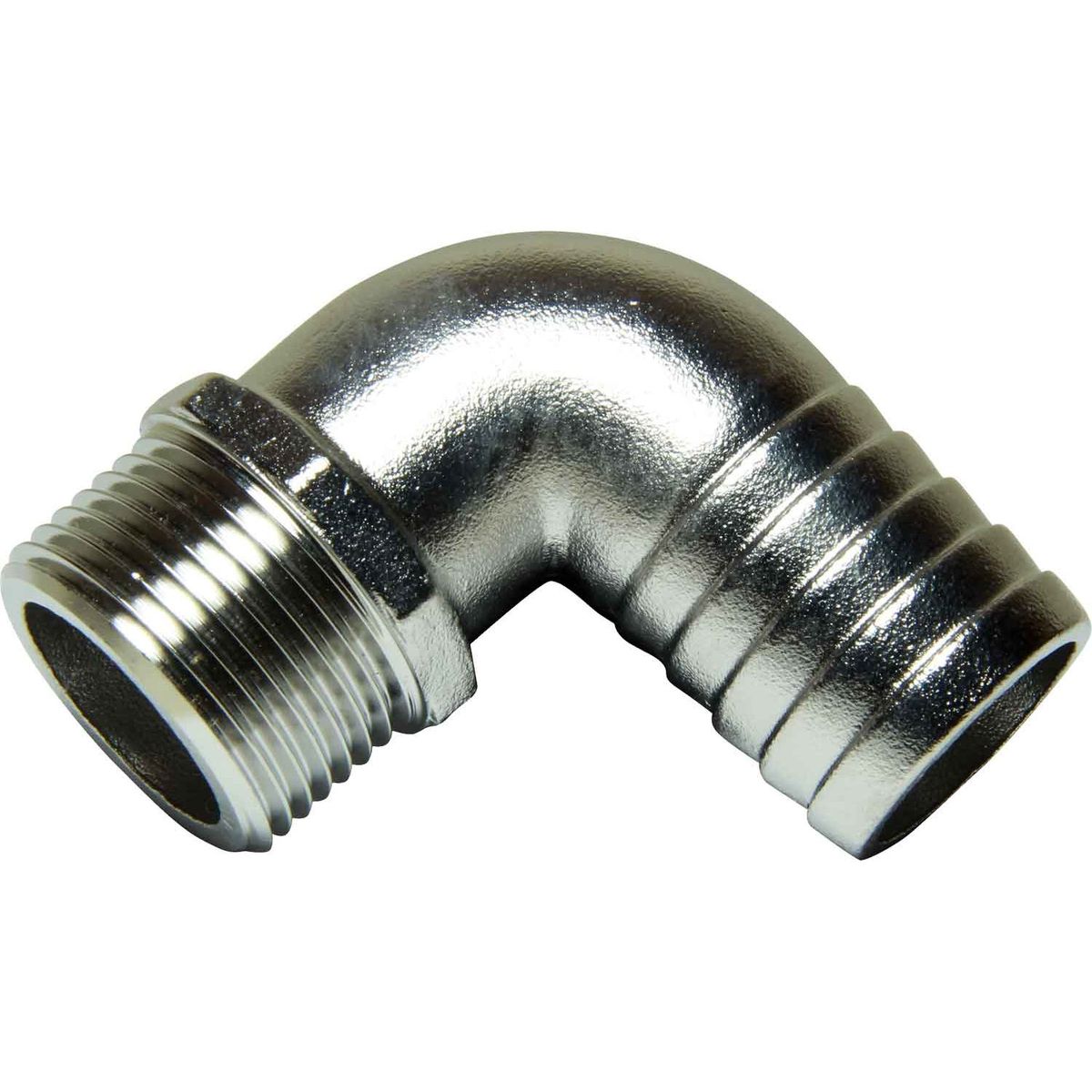 Osculati Stainless Steel 316 90 Degree Hose Tail (1" BSP - 30mm Hose) 422356