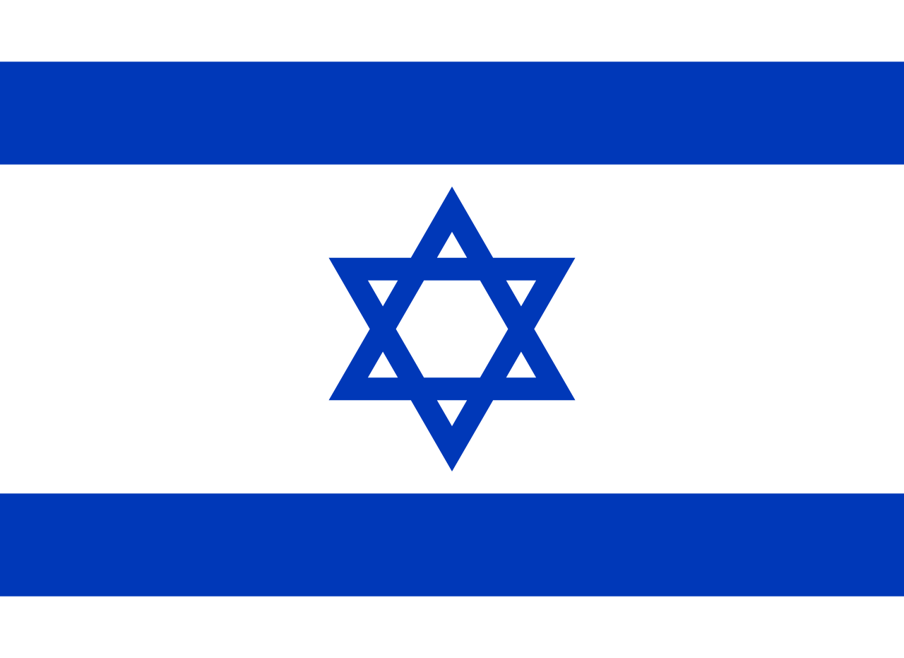 Israel Courtesy Flag 30 x 45cm